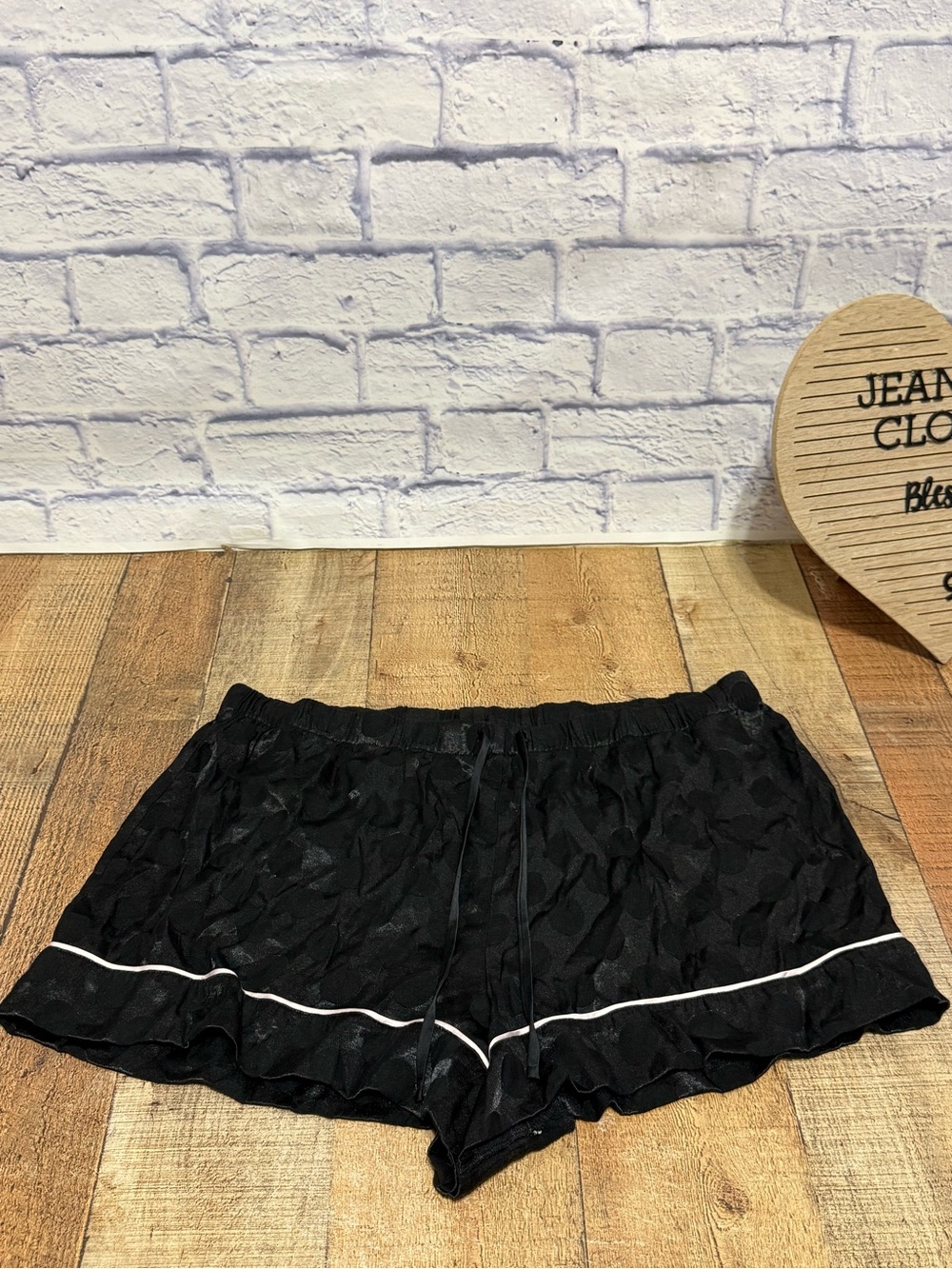 Victoria’s Secret black polka dot shorts